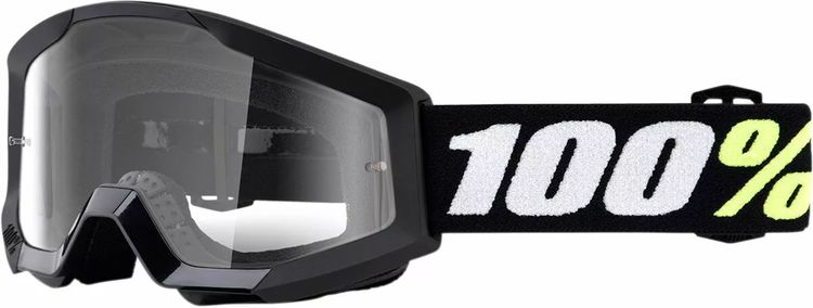 Strata Mini Børne Cross Brille - Sort med Klart Glas