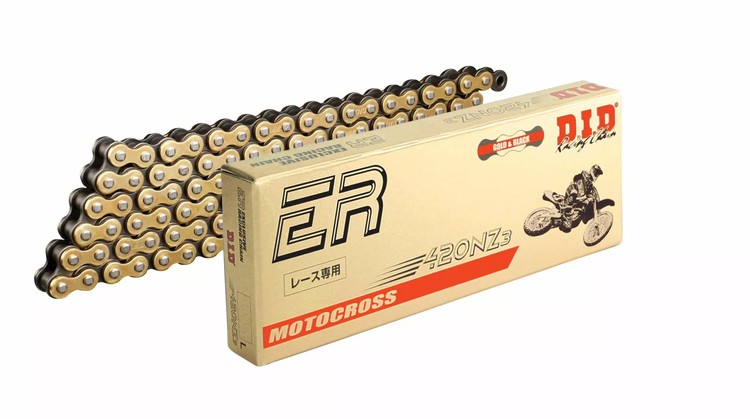 D.I.D 420NZ3 130 Led Guld/Svart Kæde - Tilbud!