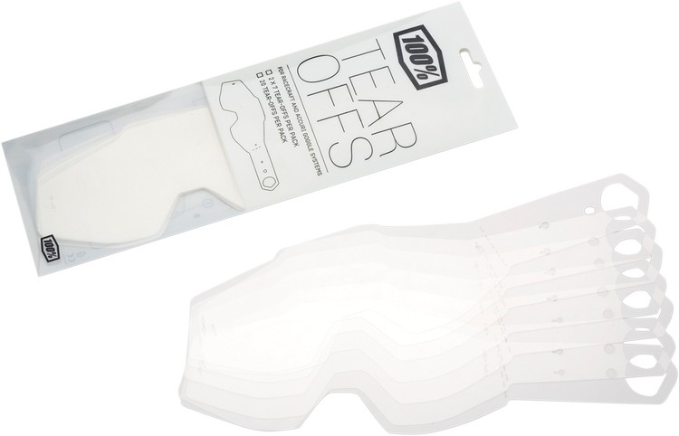 Laminerede Tear Offs X2 7 Pakke til Accuri, Racecraft, Strata