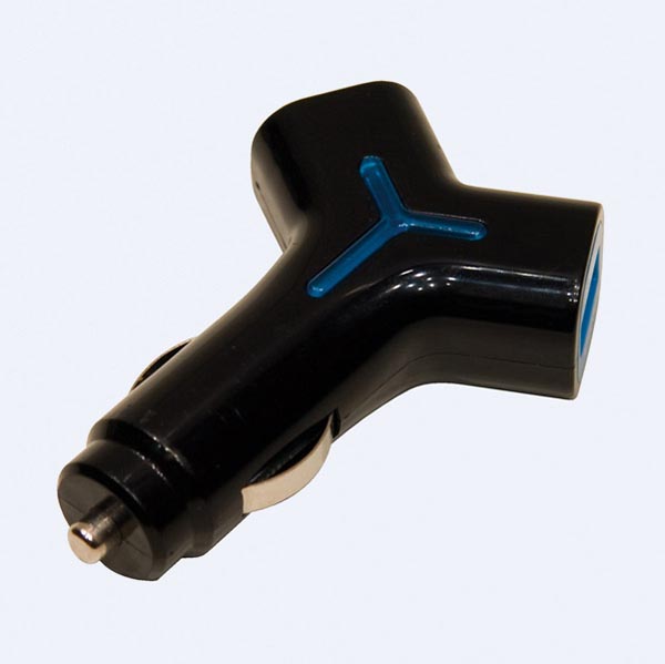 Twin Usb Lader Til Bil   1x 800ma + 1x2100ma