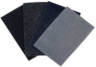 Beklædningsfilt Sort Med Lim Bagside