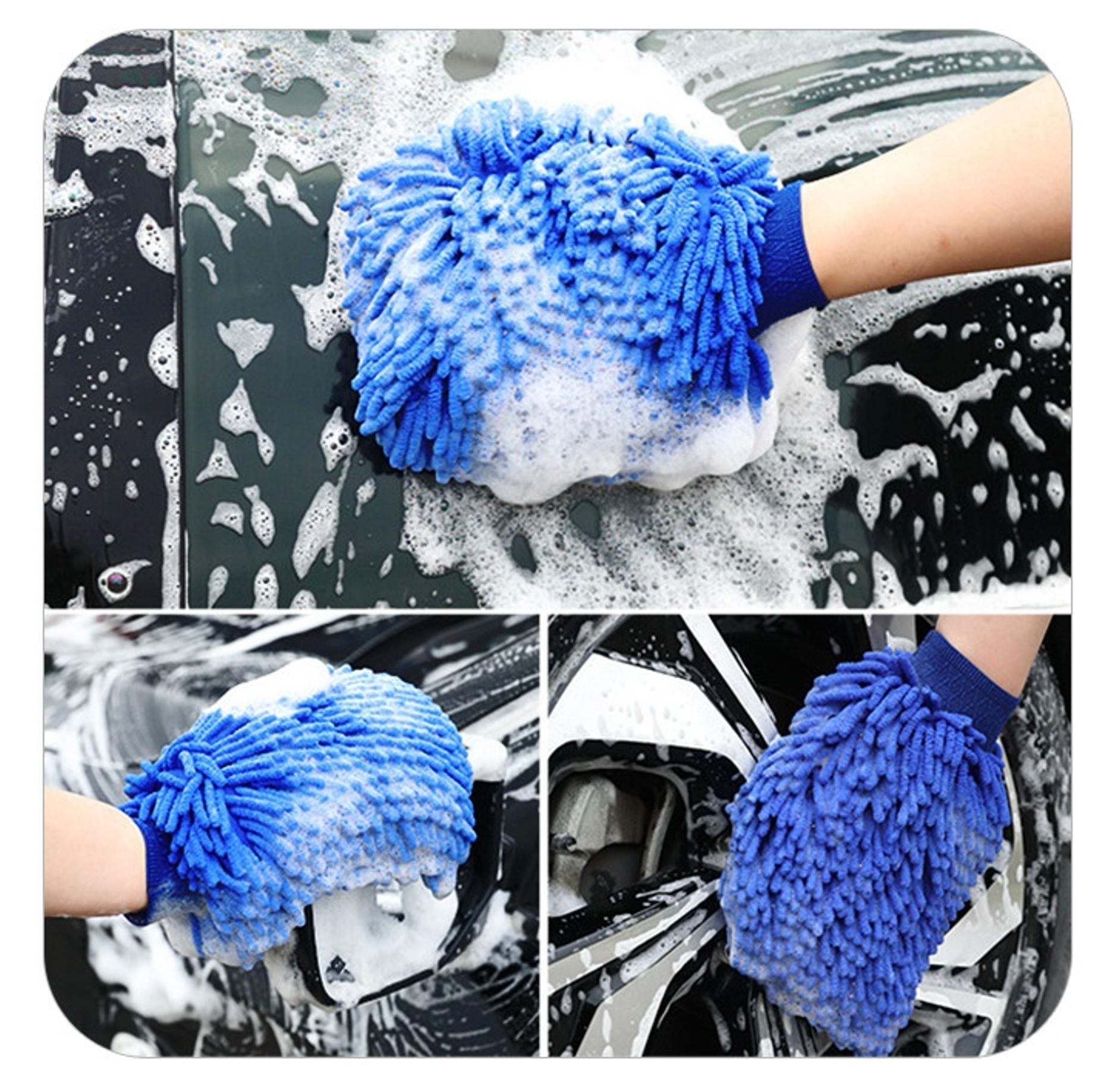 Vaskehandske I Blød Microfiber Blå Eller Grøn fra Greengoing