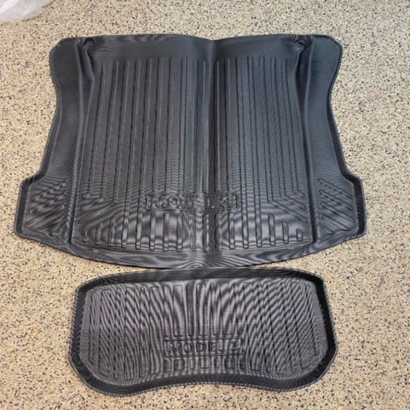 T1007 Bagagerumsmåtte Sort Skumplast Tesla Model 3 fra Greengoing